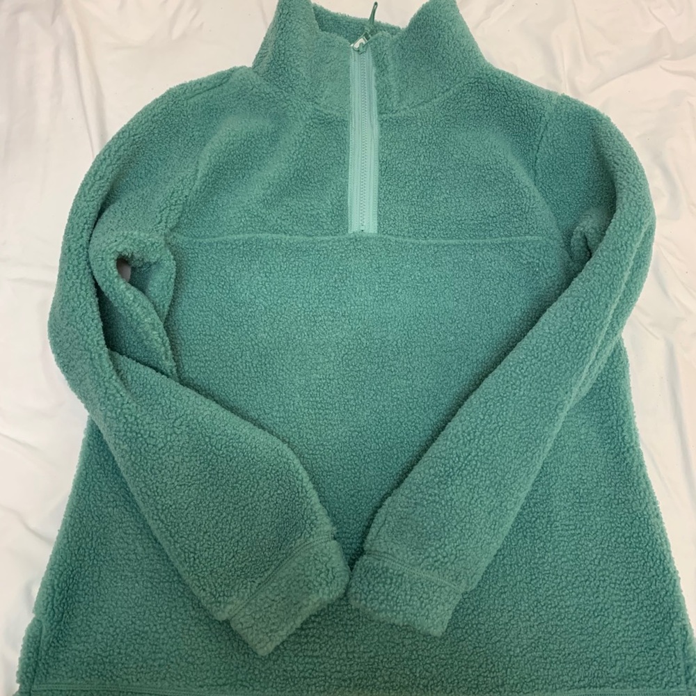 Green Teddy Pullover